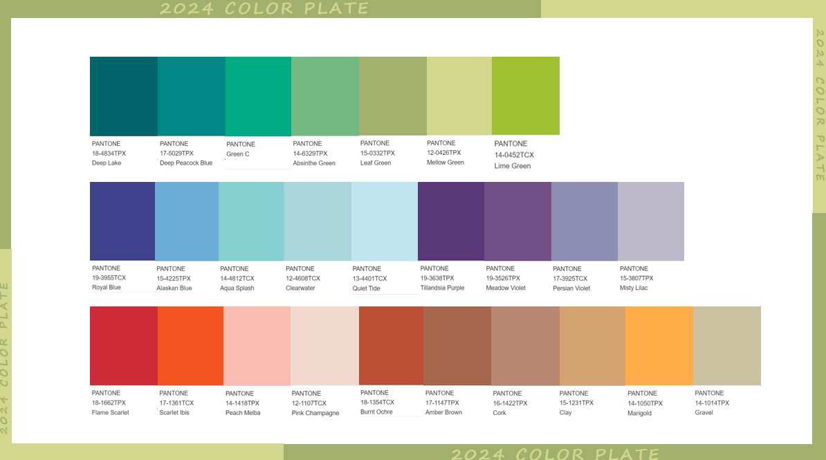 Spring Summer 2024 Color Trends Dixie Frannie
